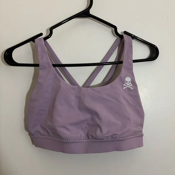 Lululemon Energy Bra - Soul Cycle Logo - Lilac - Size 8 - Picture 6 of 7
